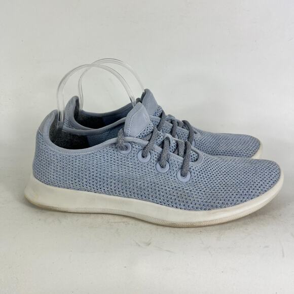 Allbirds Tree Runner Sneakers Mens 10 Blue White Lace Up Running Athletic Shoes - Picture 2 of 10